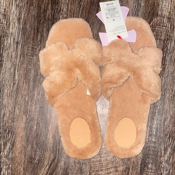 a new day Tan Plush Slippers for Cozy Comfort - Picture 1 of 4